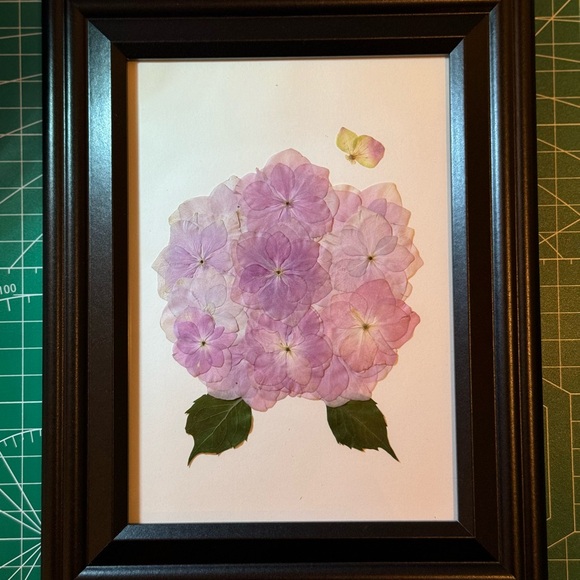 Real pressed flower art - hydrangea - Picture 3 of 8